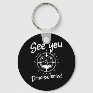 See You Hiking Drachselsried Germany Vacation Ski Keychain