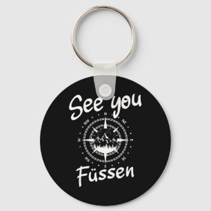 See You Hiking Füssen Germany Vacation Ski Comp  Keychain