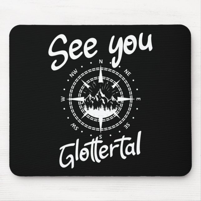 See You Hiking Glottertal Germany Vacation Ski Com Mouse Pad (Front)