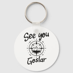 See You Hiking Goslar Germany Vacation Ski Comp  Keychain