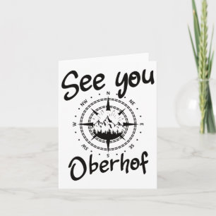 See You Hiking Oberhof Germany Vacation Ski Comp  Card