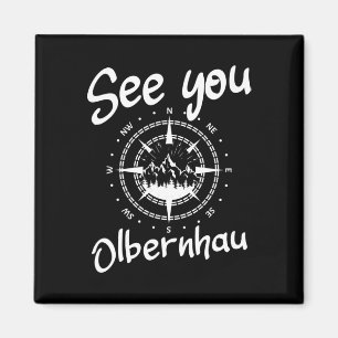 See You Hiking Olbernhau Germany Vacation Ski Comp Magnet