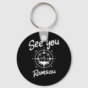 See You Hiking Ramsau Germany Vacation Ski Comp Keychain