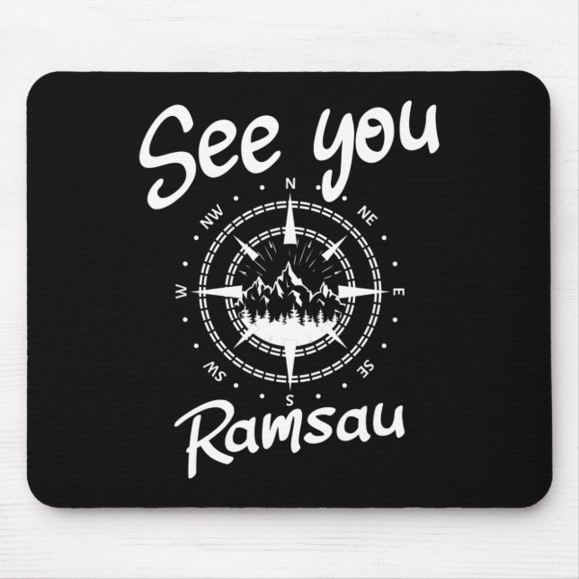 See You Hiking Ramsau Germany Vacation Ski Comp  Mouse Pad (Front)