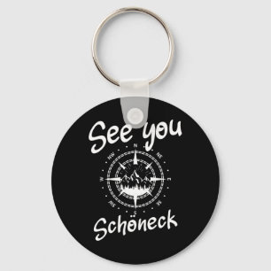 See You Hiking Schöneck Germany Vacation Ski Comp Keychain