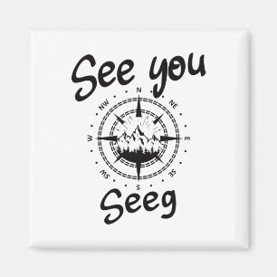 See You Hiking Seeg Germany Vacation Ski Comp Magnet