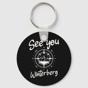 See You Hiking Winterberg Germany Vacation Ski Com Keychain