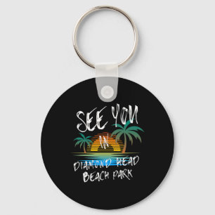 See You Honolulu Vintage Oahu Hawaii Surfer Men Wo Keychain