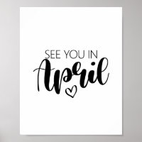 See You In April Pregnancy Announcement