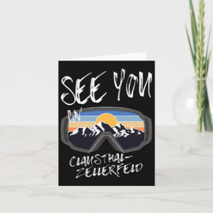 See You In Clausthal-zellerfeld Snowboarding Vacat Card
