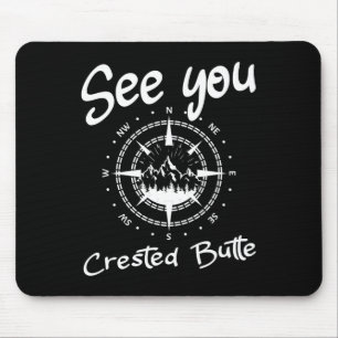 See You In Crested Butte Usa Vacation Ski Comp  Mouse Pad