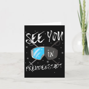 See You In Freudenstadt Germany Vacation Ski Goggl Card
