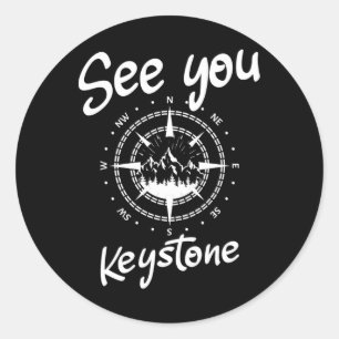 See You In Keystone Usa Vacation Ski Comp  Classic Round Sticker