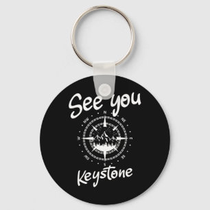See You In Keystone Usa Vacation Ski Comp  Keychain