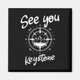 See You In Keystone Usa Vacation Ski Comp Magnet