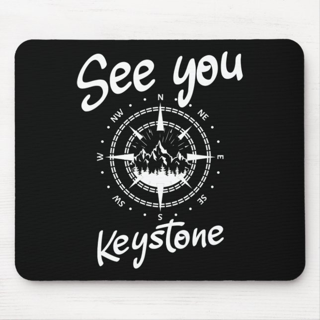 See You In Keystone Usa Vacation Ski Comp  Mouse Pad (Front)