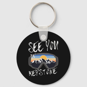 See You In Keystone Usa Vacation Ski Goggles Keychain