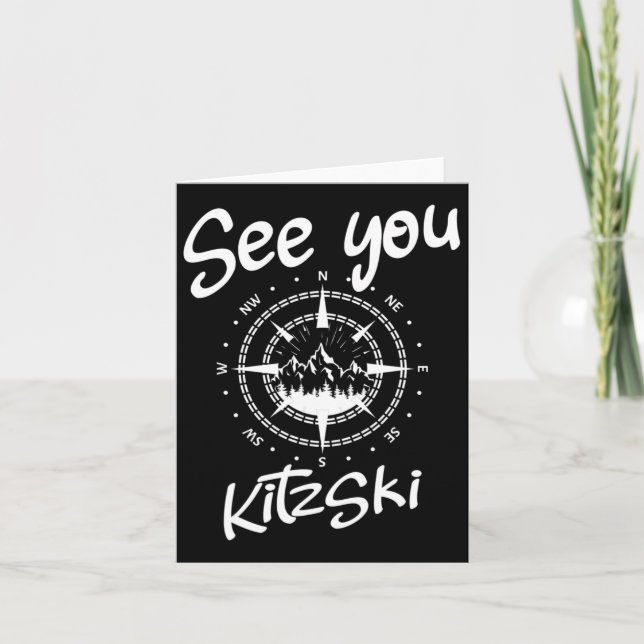 See You In Kitzski Tyrol Comp Ski Austria Vacation Card (Front)