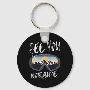 See You In Koralpe Kärnten Vacation Ski Goggles Keychain