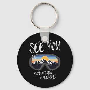 See You In Mountain Village Colorado Vacation Ski Keychain