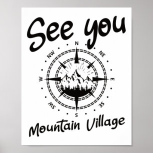 See You In Mountain Village Colorado Vacation Ski Poster