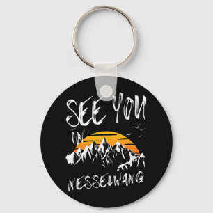 See You In Nesselwang Germany Vacation Ski Keychain