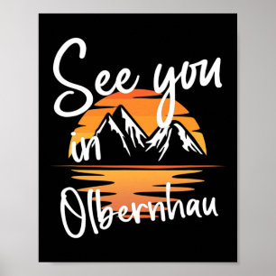 See You In Olbernhau Germany Vacation Ski Poster