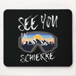 See You In Schierke Germany Vacation Ski Goggles Mouse Pad