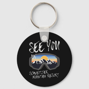 See You In Schweitzer Mountain Resort Hiking Vacat Keychain