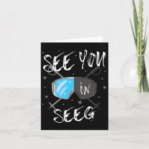 See You In Seeg Germany Vacation Ski Goggles  Card