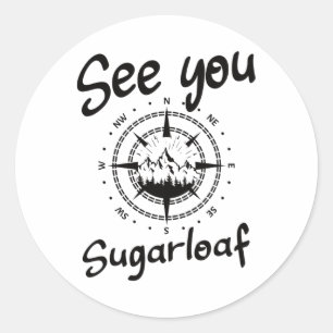 See You In Sugarloaf Usa Vacation Ski Comp 1  Classic Round Sticker
