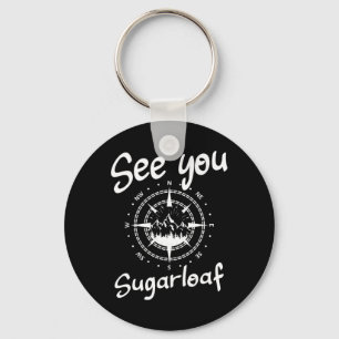 See You In Sugarloaf Usa Vacation Ski Comp Keychain