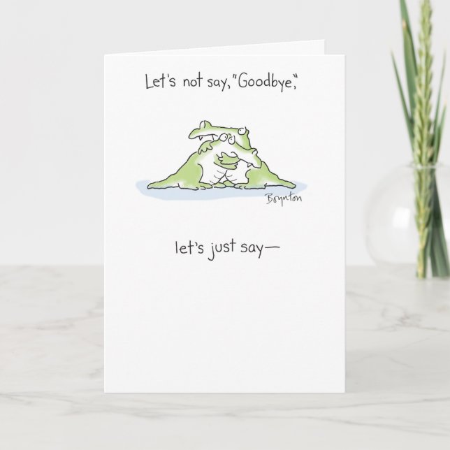 SEE YOU LATER, ALLIGATOR CARD (Front)