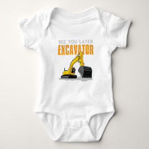See You Later Excavator Toddler Boy Kids Baby Bodysuit