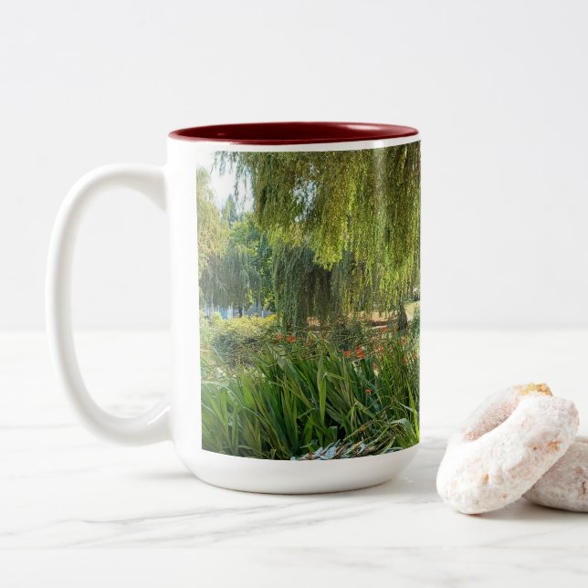 See you latte Two-Tone coffee mug (With Donut)