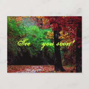 See...you soon! Forest Postcard