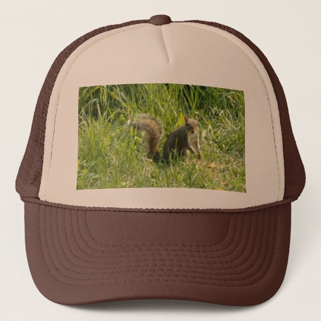 See You Squirrel Trucker Hat (Front)