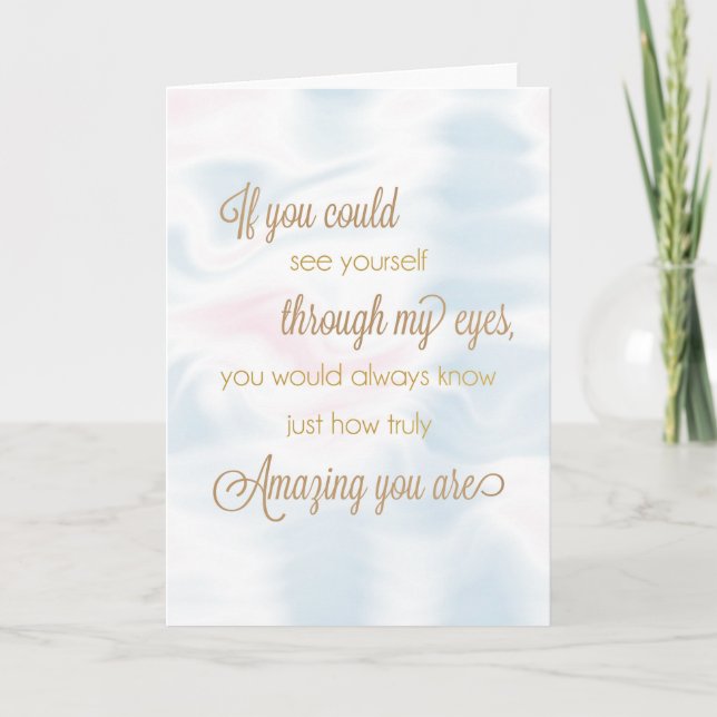 See Yourself Through My Eyes Encouragement Card (Front)
