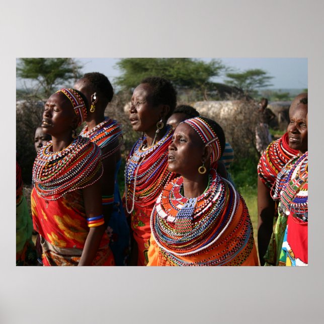 Seed Beads Jewellery from the Massai in Kenya Poster (Front)