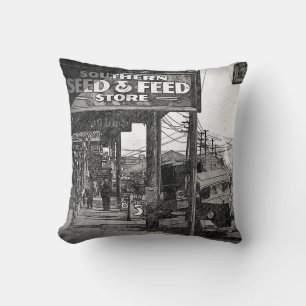Seed & Feed vintage art pillow