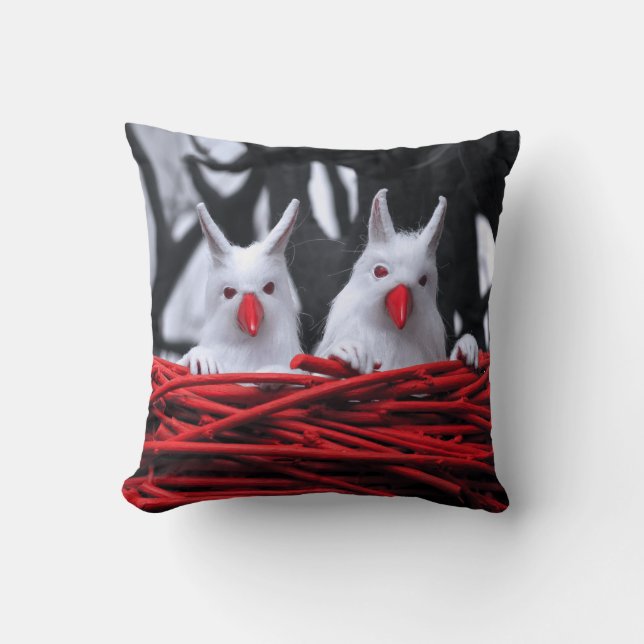 Seed in the Sand  Throw Pillow (Front)