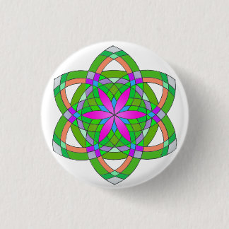 Seed of life 1 inch round button