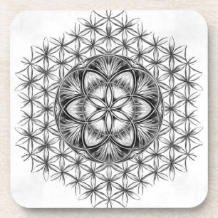 Seed of life Drawing Coaster