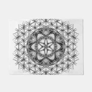 Seed of life Drawing Doormat