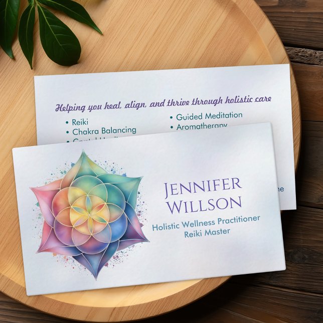 Seed of life in Lotus Flower Business Card (Creator Uploaded)