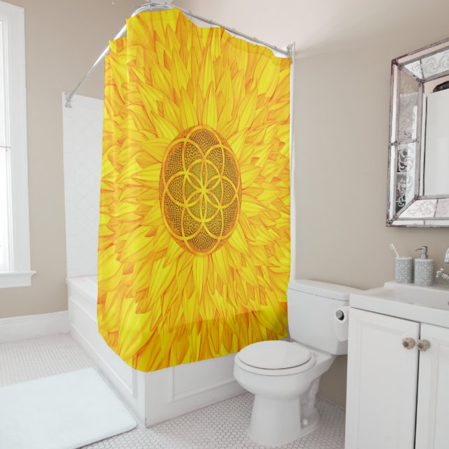 Seed of life in Sunflower - Sacred Geometry (In Situ)