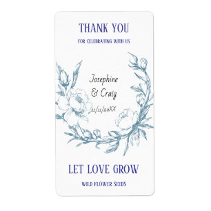 Seed Packet Étiquettes mariage Faveurs