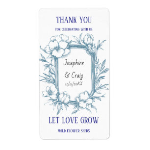 Seed Packet Étiquettes mariage Faveurs
