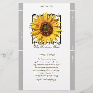 Seed Packet Template Wedding Favour