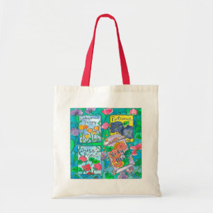 Seed Packets Sweet Peas Watercolor Flowers Tote Bag